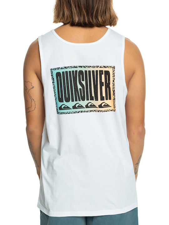 Quiksilver Fade Bluza Bărbătească Fără Mâneci Albă