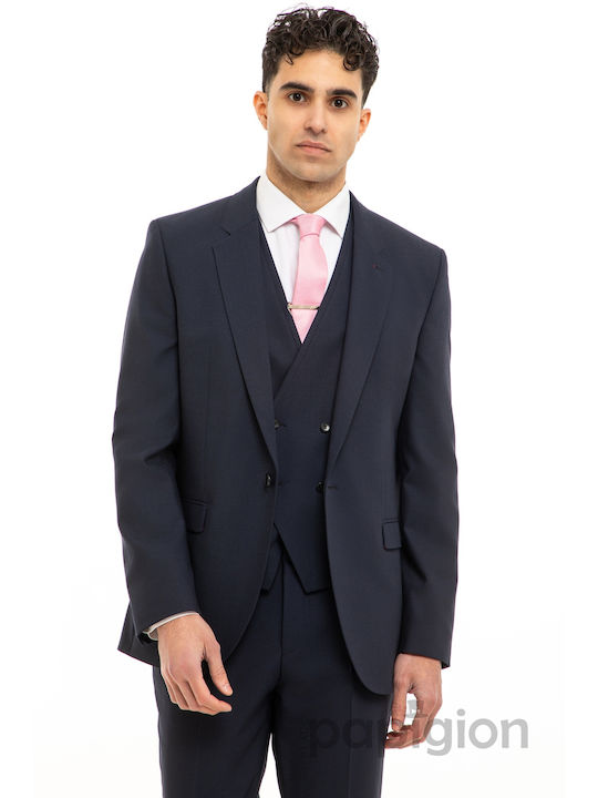 Hugo Boss Men's Suit with Vest BLUE