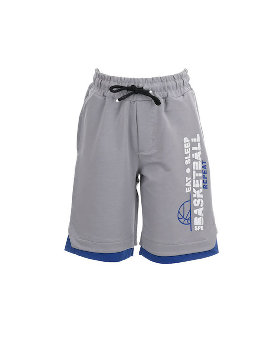 Sprint Kids Set with Shorts Summer 2pcs Blue-grey