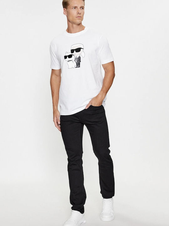 Karl Lagerfeld Crewneck Men's Short Sleeve T-shirt White