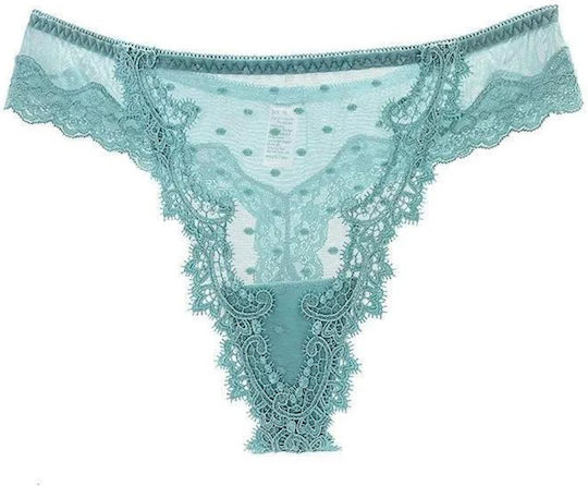 Chicret Women's Sexy Purple String with Lace