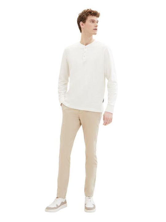 Hose Chino in Schlanker Passform Ecru