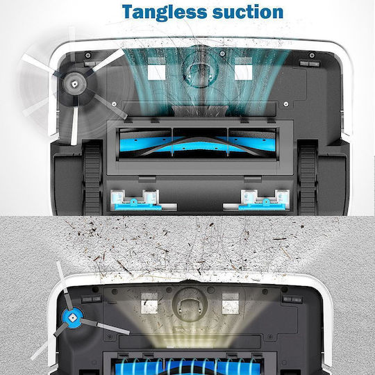Hobot Legee D8 Σκούπα Ρομπότ με Χαρτογράφηση Laser & Απορρόφηση 5000Pa Λευκή