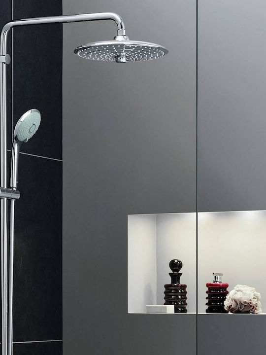 Grohe BAU System 210 Reglabilă Coloană de duș cu Baterie Argintiu Grohe BAU System 210 Reglabilă Coloană de duș cu Baterie Argintiu