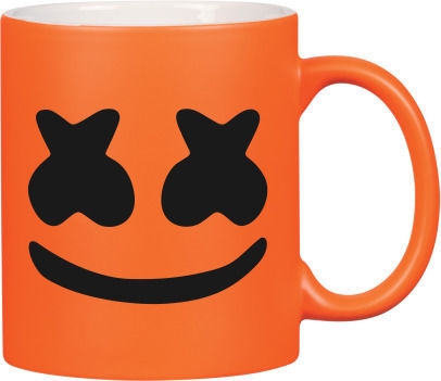 Marshmello Dj Mug Ceramic Orange 325ml