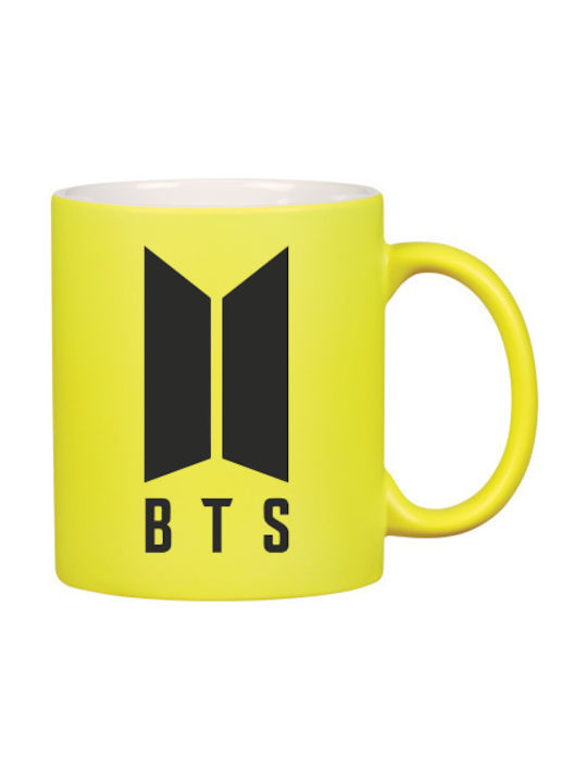 Bts Κούπα Κεραμική Πορτοκαλί 325ml