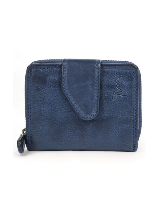 Trip Camel Genuine Vintage Soft Leather Wallet (513 Blue)