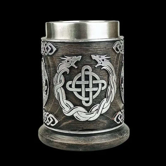 Molf's Becher Metallisch Rot