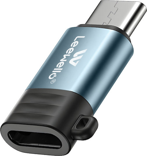 Leewello Lw-214 Μετατροπέας micro USB male σε USB-C male 1τμχ