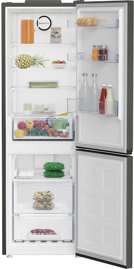 Beko Kühl-Gefrierkombination 316Es NoFrost H186.5xB59.5xT66.3cm. Inox B1RCNE364G