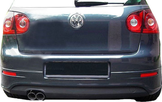 Πισινός Προφυλακτήρας Vw Golf V 5 03-08 R32 Look Εξατμίσεις Αριστερά Γυαλιστερό Μαύρο Abs Πλαστικό