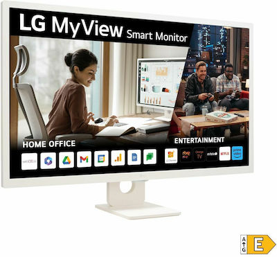 LG 32SR50F-W IPS HDR (High Dynamic Range) Монитор 32" FHD 1920x1080 с Време за Реакция 8мс GTG