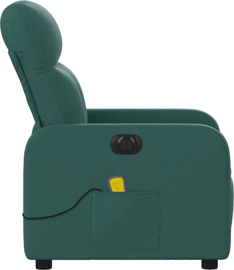 Relaxsessel Friseurwaschbecken mit Fußhocker Grün 66x89x96cm