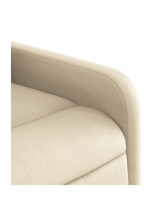 Πολυθρόνα Relax Massage με Υποπόδιο Μπεζ 66x89.5x95.5cm