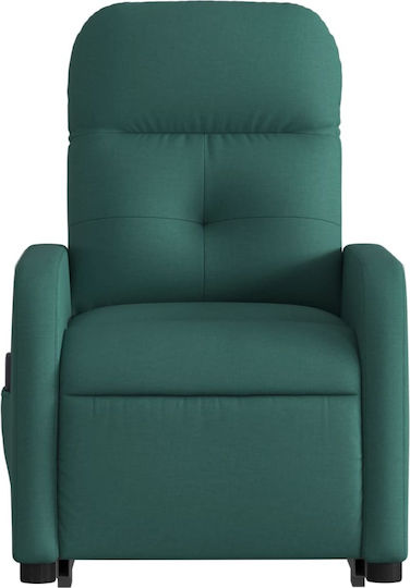 Πολυθρόνα Relax Massage με Υποπόδιο Πράσινη 66x89x96cm