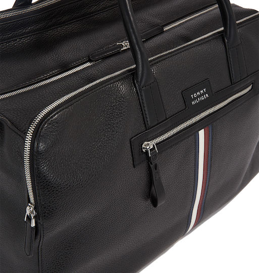 Tommy Hilfiger Sack Voyage Black made of Leather