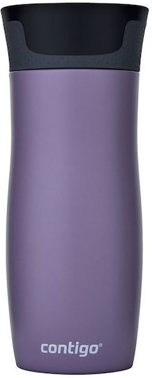 Contigo West Ποτήρι Θερμός Ανοξείδωτο 470ml Dark Plum