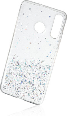 Naxius Glitter Back Cover Σιλικόνης Διάφανο (Huawei P30 Lite)