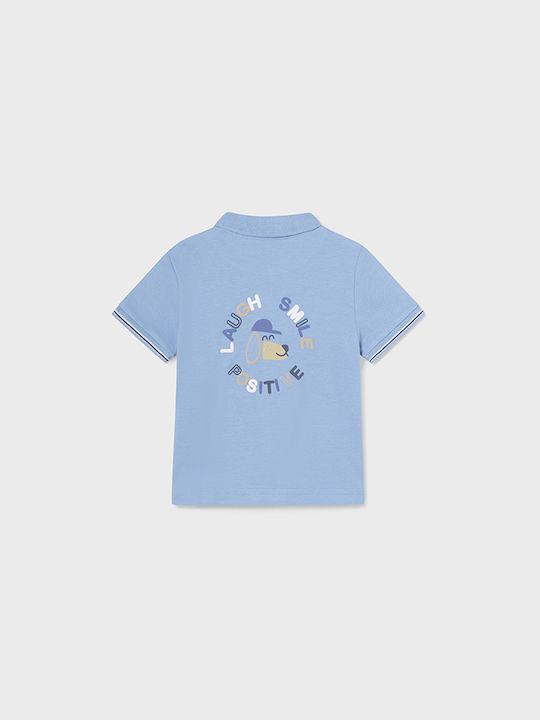 Mayoral Kids Polo Short Sleeve Light Blue