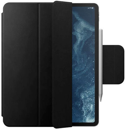 Nomad Folio Flip Cover Δερμάτινη Ανθεκτική με Πληκτρολόγιο στα Αγγλικά US Μαύρη (iPad Pro 2015 12.9")