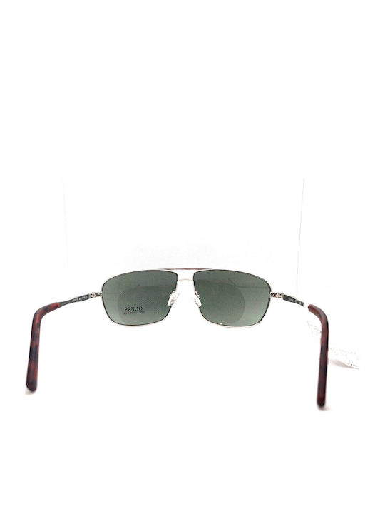 Guess Men's Sunglasses with Silver Metallic Frame and Silver Gradient Mirror Lenses GF0232/11N