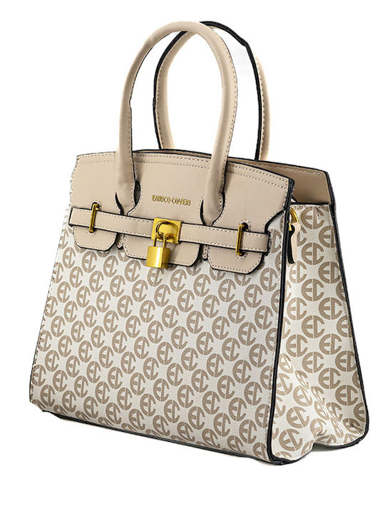 Enrico Coveri Women's Bag Hand Beige