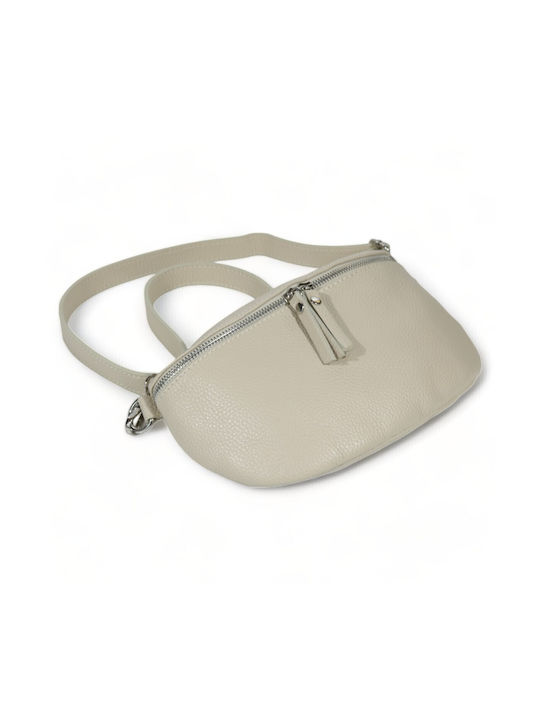 Leather Women's Bag Shoulder Beige