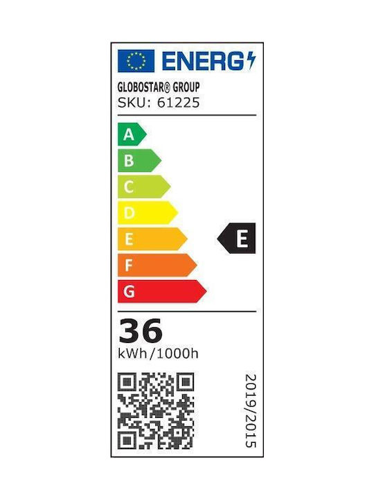 GloboStar Modernă Metalică Plafonieră de Tavan cu LED Integrat în culoare Aur 60buc