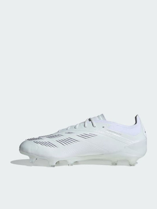 adidas Predator Elite Pantofi de Fotbal cu crampoane Cloud White / Silver Metallic