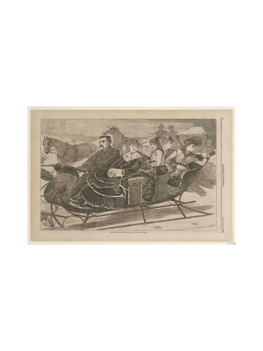 Christmas Belles Gemälde auf Leinwand 80x50cm