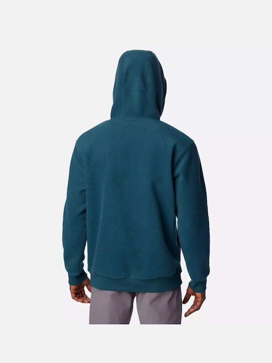 Columbia Steens Mountain Men's Sweatshirt with Hood and Pockets Petrol Blue