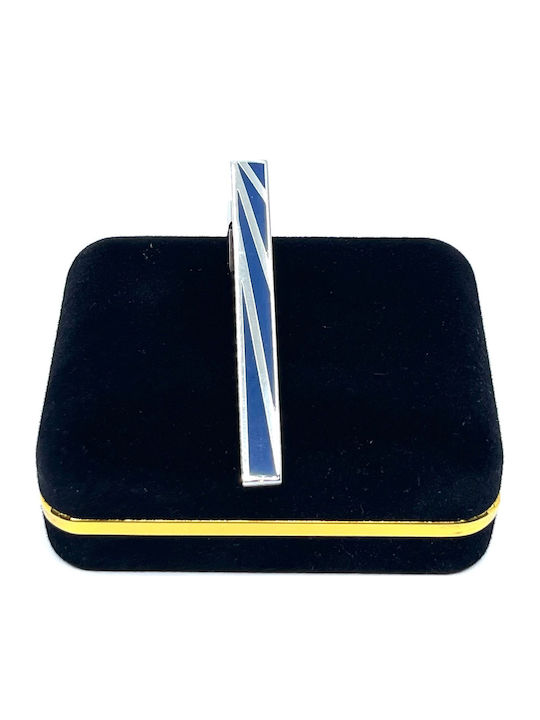 Legend Accessories Silver Tie Clip Син