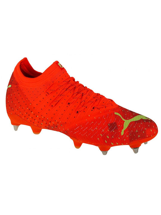 Puma Future Z 14 MxSG Low Football Shoes with Cleats Red