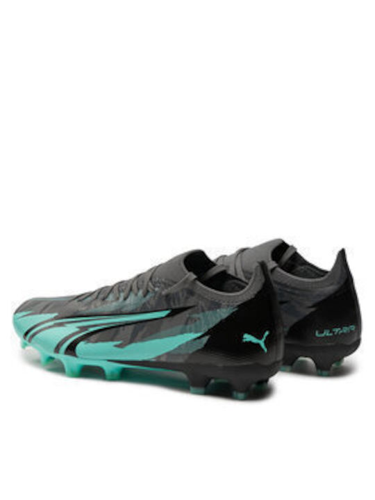 Puma Ultra Match Rush FG/AG Niedrig Fußballschuhe mit Stollen Gray