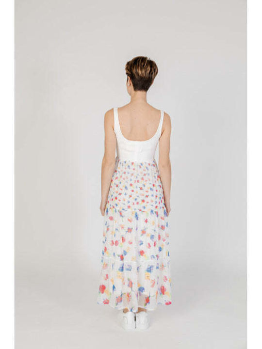 Desigual Sommer Maxi Kleid Weiß