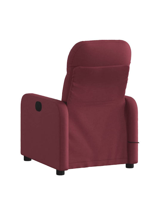 Relaxsessel Friseurwaschbecken mit Fußhocker Burgundisch 66x89x96cm