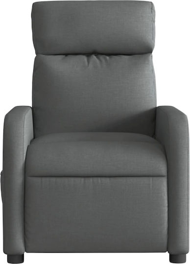 Relax Armchair with Footstool Gray 66x89.5x95.5cm