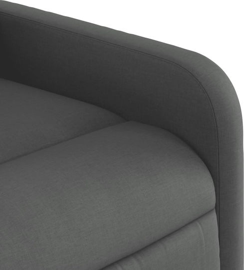 Relax Armchair with Footstool Gray 66x89.5x95.5cm
