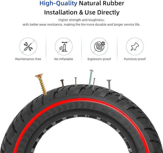 Honeycomb Reifen für Elektro-Roller Xiaomi in Rot Farbe XM0646