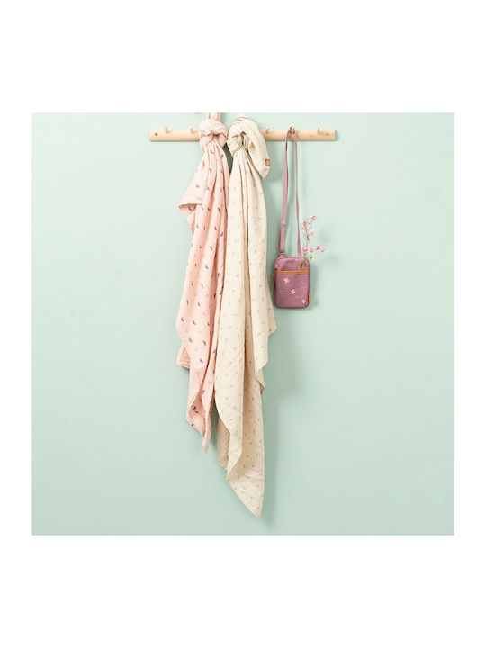 Fresk Muslin Swaddle Wraps Pink 70x60cm. 2pcs