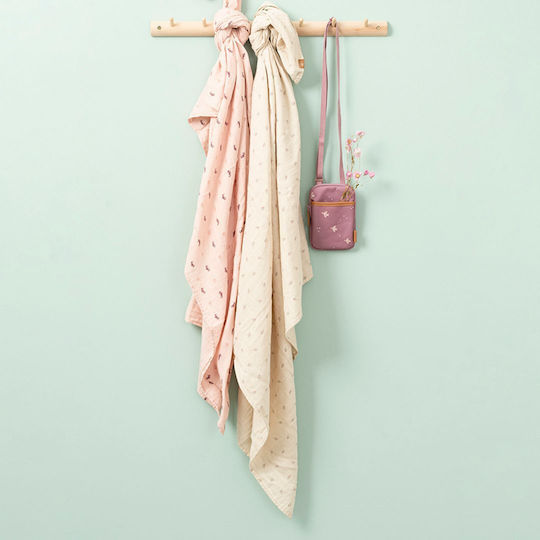 Fresk Musselin-Kuscheldecken Rosa 70x60cm. 2Stück