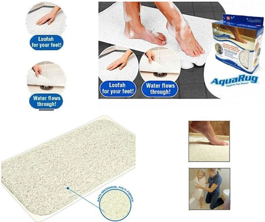 Non-Slip Bath Mat Microfiber 88500-0012-893 Turquoise 70x40cm