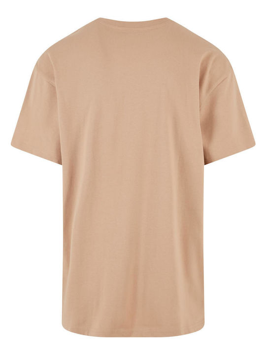Heavy Men's Undershirts Short Sleeve in Beige Color 2Pack