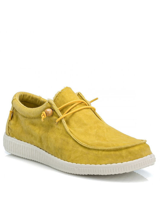 Walk In Pitas Wp150 Men's Boat Shoes Yellow