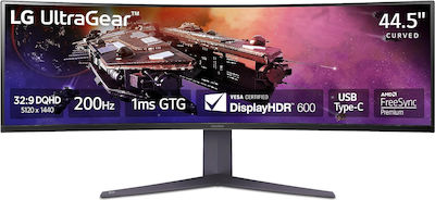 LG UltraGear 45GR75DC-B Ultrawide VA HDR Curved Monitor 44.5" 5120x1440 200Hz με Χρόνο Απόκρισης 1ms GTG