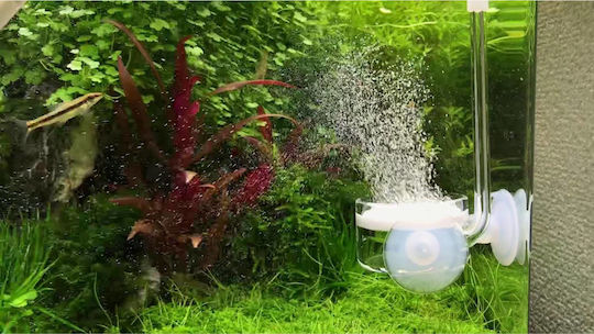 Стъклен дифузер за въглероден диоксид Hs Aqua Стъклена тръба Лилия Бийтъл Флет СО2 Дифузер 28мм