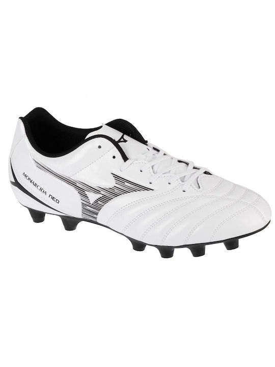 Mizuno Monarcida Neo Iii Select Md Scăzut Pantofi de fotbal cu clești Albi