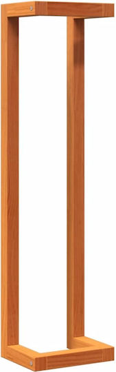 vidaXL Single Wall-Mounted Bathroom Freestanding Towel Rack ​90x90cm Brown