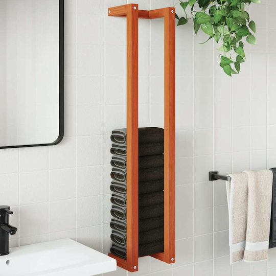 vidaXL Καλόγερος Μπάνιου Μονός ​110x110cm Καφέ