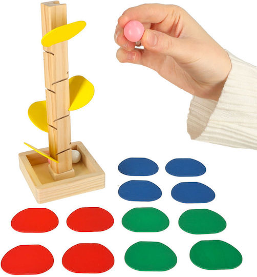 ikonka Παγόδα Montessori Educational Game Knowledge made of Wood for 3+ years Years Old
